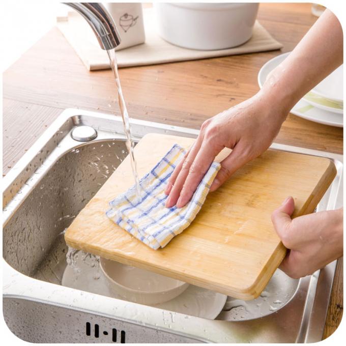 Ρόδινες/μπλε βρετανικές πετσέτες τσαγιού κουζινών πλέγματος, 27 πετσέτες χεριών × 27cm για την κουζίνα 