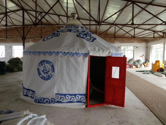 Σκηνή οικογενειακού μογγολική Yurt με τη φόρμα - ξύλινη δομή πλαισίων αδιαβροχοποίησης
