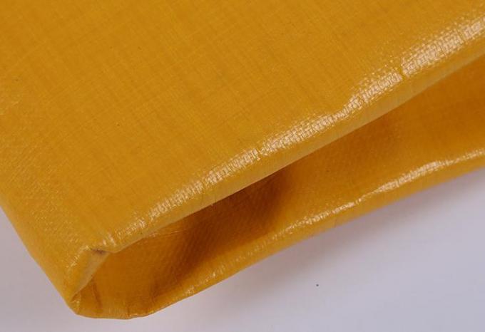 Παχύ κίτρινο/πορτοκαλί φύλλο αδιάβροχο 800D μουσαμάδων PE για τα υλικά συσκευασίας