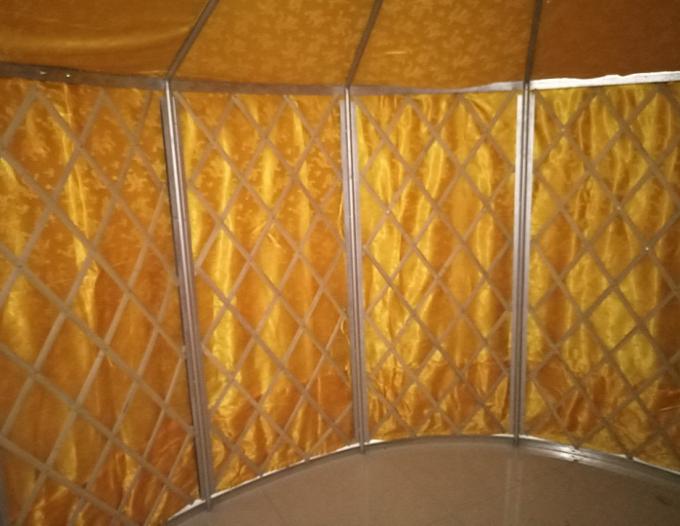 Χρωματισμένη χάλυβα σκηνή Yurt πλαισίων μογγολική/στρογγυλή σκηνή Yurt με τη δομή μπαμπού